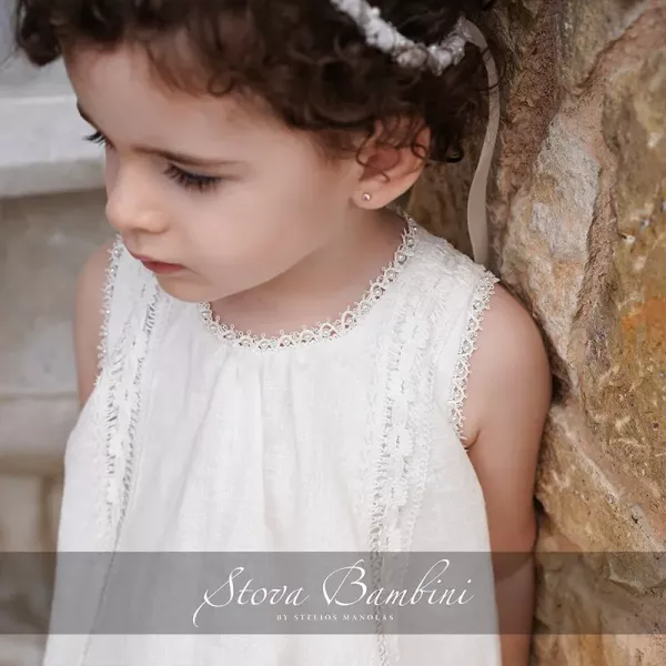 Βαπτιστικό Φόρεμα G9 SS2024 by Stova Bambini | Βαπτιστικά Φορέματα στο Vaptisi-online.gr