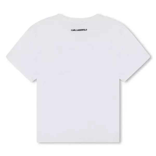 T-shirt Karl Lagerfeld Λευκό Logo  Z30114-10P | T-shirt στο Vaptisi-online.gr