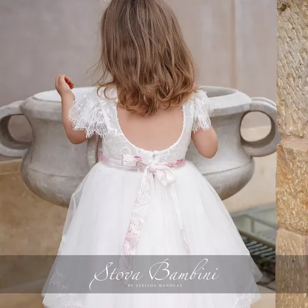 Βαπτιστικό Φόρεμα G23 SS2024 by Stova Bambini | Βαπτιστικά Φορέματα στο Vaptisi-online.gr