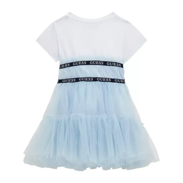 Φόρεμα Guess Γαλάζιο Tulle  K4RK10K6YW0-A72J | Φορέματα  στο Vaptisi-online.gr