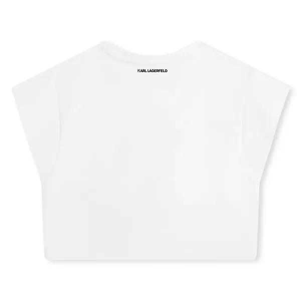 T-shirt Karl Lagerfeld Λευκό Strass Z30113-10P | T-shirt στο Vaptisi-online.gr