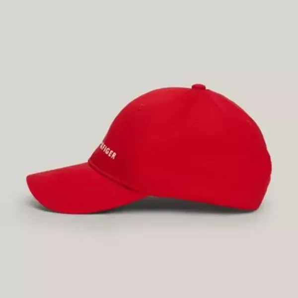 Καπέλο Jockey Tommy Hilfiger Κόκκινο  AU0AU01667-XLG | Αξεσουάρ - Τσάντα στο Vaptisi-online.gr
