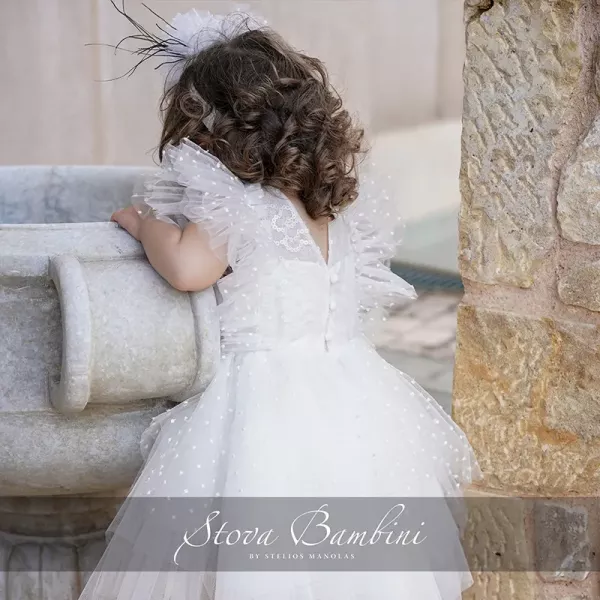 Βαπτιστικό Φόρεμα G29 SS2024 by Stova Bambini | Βαπτιστικά Φορέματα στο Vaptisi-online.gr