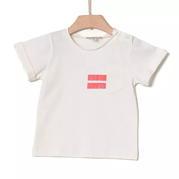 T-shirt Yell-oh Λευκό Pocket 41091106038 | T-shirt στο Vaptisi-online.gr