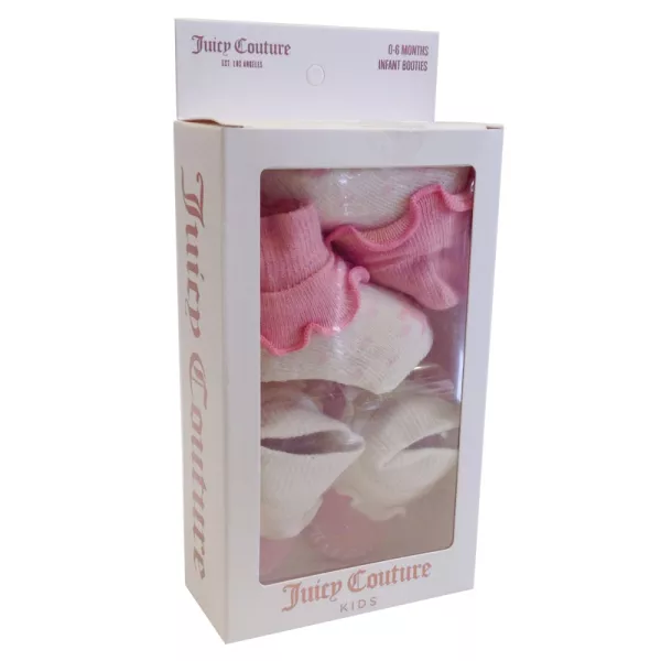 Σετ 2 ζεύγη καλτσάκια Juicy Couture JBX5295P6 | Φροντίδα & Δώρα στο Vaptisi-online.gr