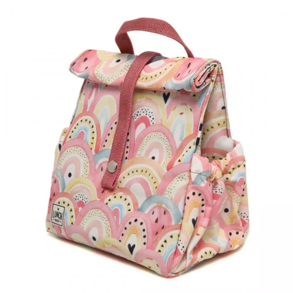 Τσάντα Φαγητού The Lunch Bags ροζ Rainbows | Αξεσουάρ - Τσάντα στο Vaptisi-online.gr