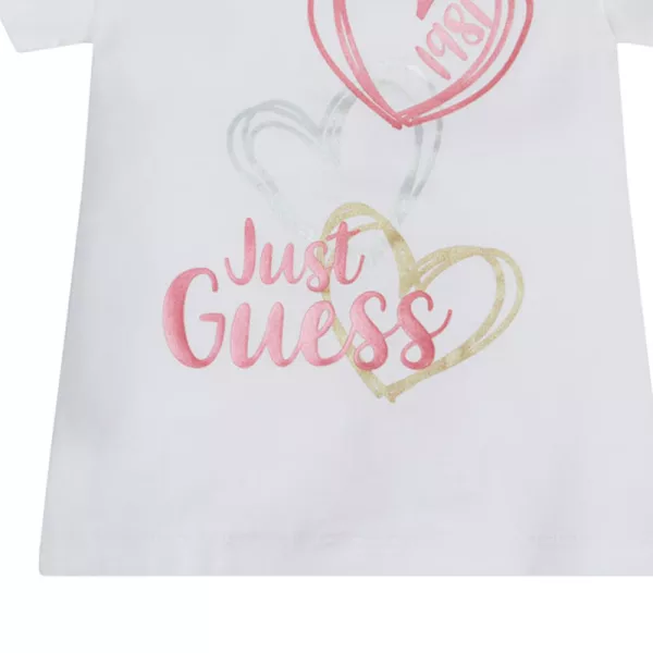 T-Shirt Guess Λευκή Heart K3RI11K6YW1-G011 | T-shirt στο Vaptisi-online.gr