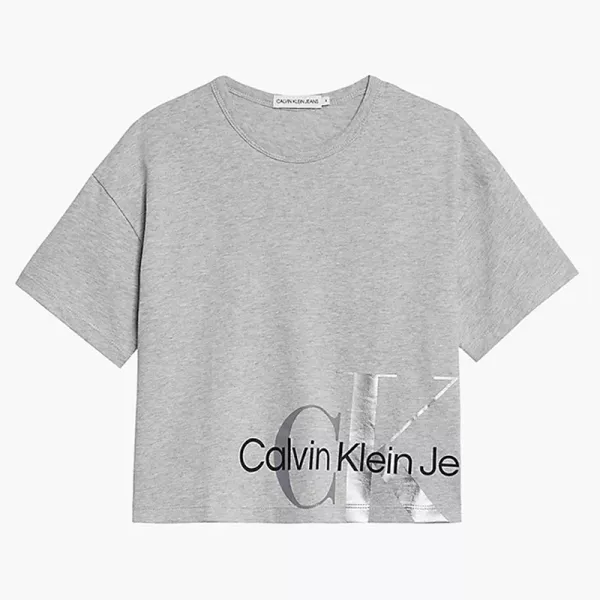 T-shirt Calvin Klein Jeans Γκρι IG0IG01289-PZ2 | T-shirt στο Vaptisi-online.gr