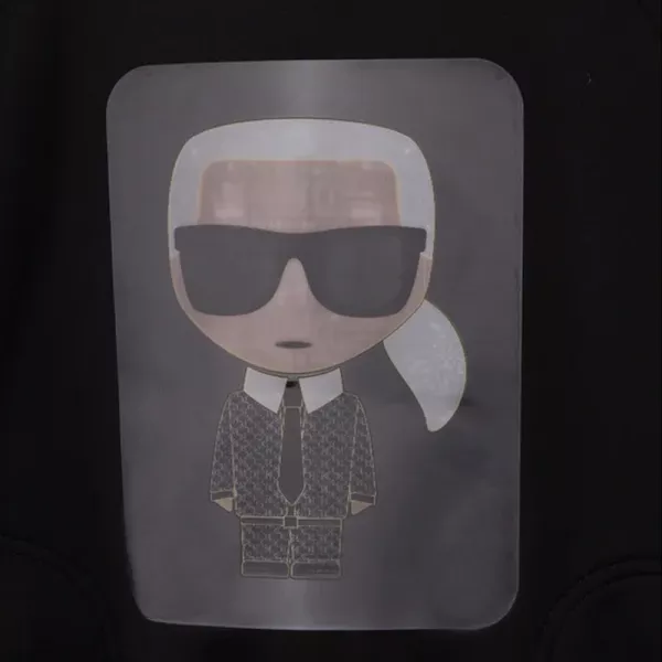 Μπλούζα Φούτερ Karl Lagerfeld Μαύρη Z25375 | Μπλούζες στο Vaptisi-online.gr