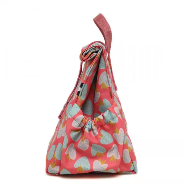 Τσάντα Φαγητού The Lunch Bags ροζ Strawberries | Αξεσουάρ - Τσάντα στο Vaptisi-online.gr