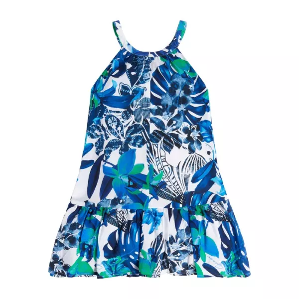 Φόρεμα Guess Μπλε Garden J3GK33WFBN0-P78R | Φορέματα  στο Vaptisi-online.gr