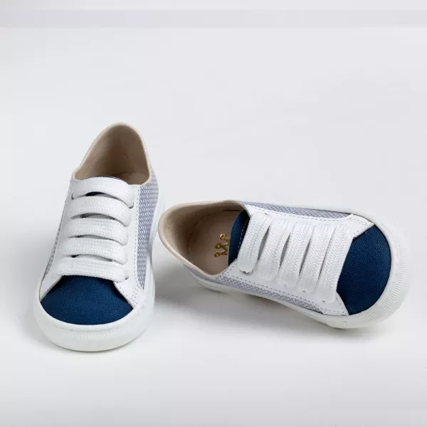 Sneakers περπατήματος μπλε-σιέλ A2227Μ Everkid | Βαπτιστικά Παπουτσάκια στο Vaptisi-online.gr