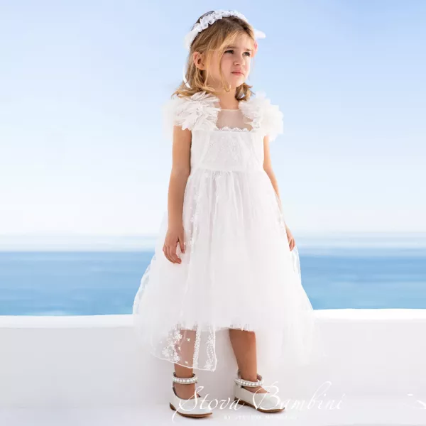 Βαπτιστικό Φόρεμα SS22G3 by Stova Bambini | Βαπτιστικά Φορέματα στο Vaptisi-online.gr