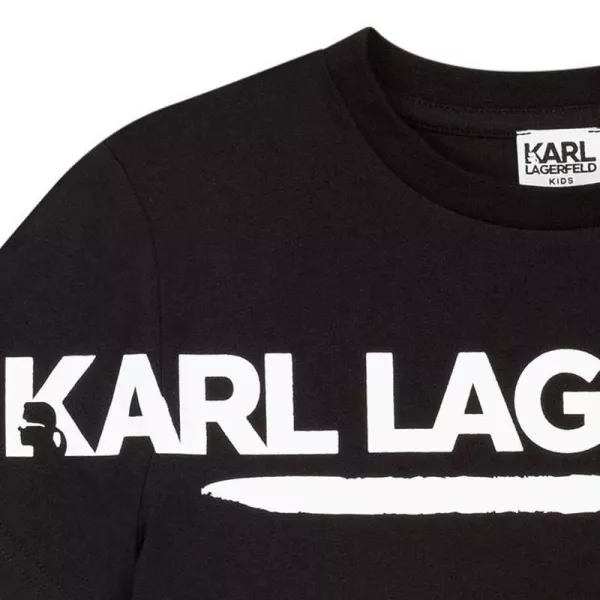T-Shirt Karl Lagerfeld Μαύρο Logo Z25336 | T-shirt στο Vaptisi-online.gr