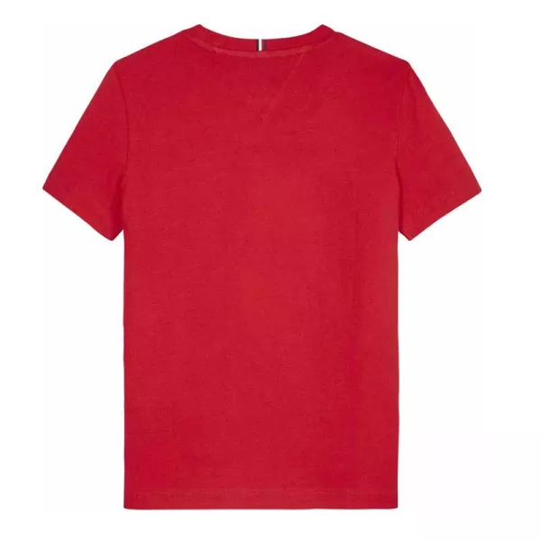 T-Shirt Tommy Hilfiger Κόκκινο Logo KS0KS00210-XNL | T-shirt στο Vaptisi-online.gr