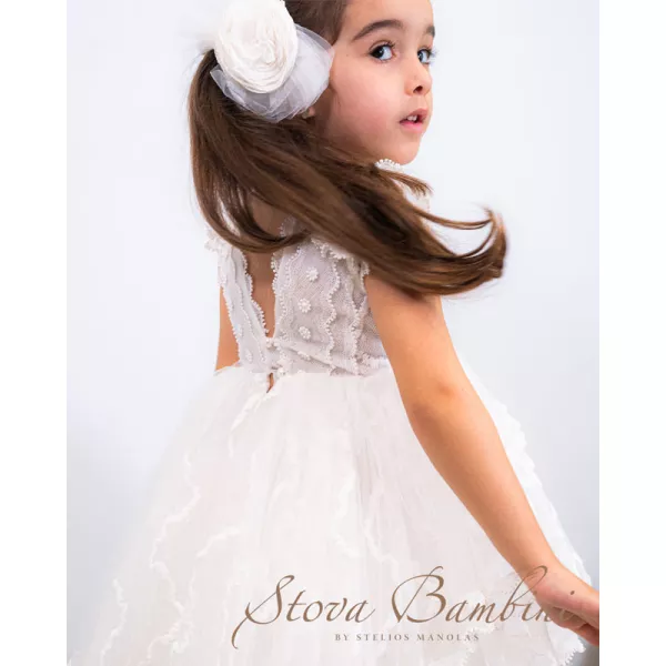 Βαπτιστικό Φόρεμα G6 SS23 by Stova Bambini | Βαπτιστικά Φορέματα στο Vaptisi-online.gr
