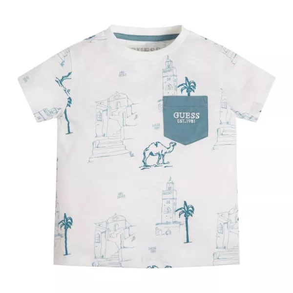 T-Shirt GUESS Λευκό Sahara N3GI12K6XN3-P1CR | T-shirt στο Vaptisi-online.gr