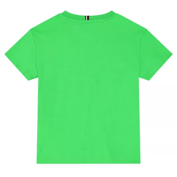 T-Shirt Tommy Hilfiger Λαχανί Curved KS0KS00393-LWY | T-shirt στο Vaptisi-online.gr